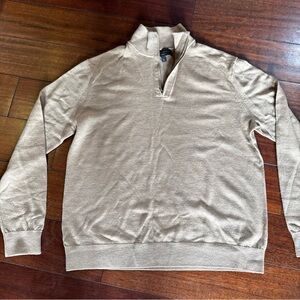 Banana Republic Tan Zip Up Sweater
